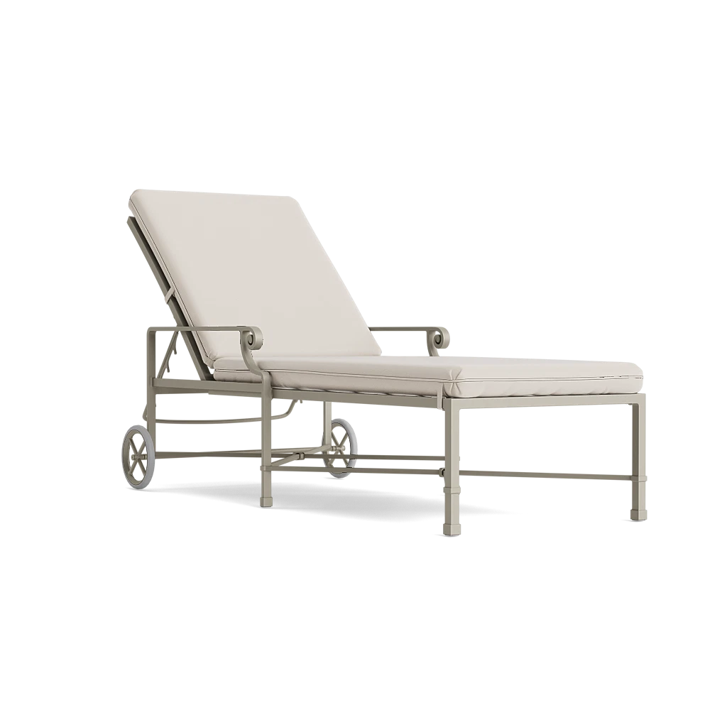 Venetian Adjustable Chaise with Wheels