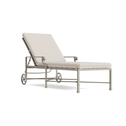 Venetian Adjustable Chaise with Wheels