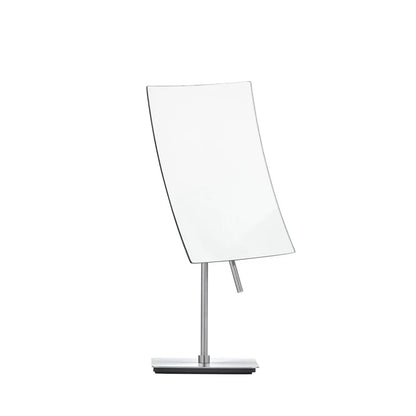 Vista Magnifying Vanity Makeup Mirror - Rotatable - Brushed Stainless Contemporary Design