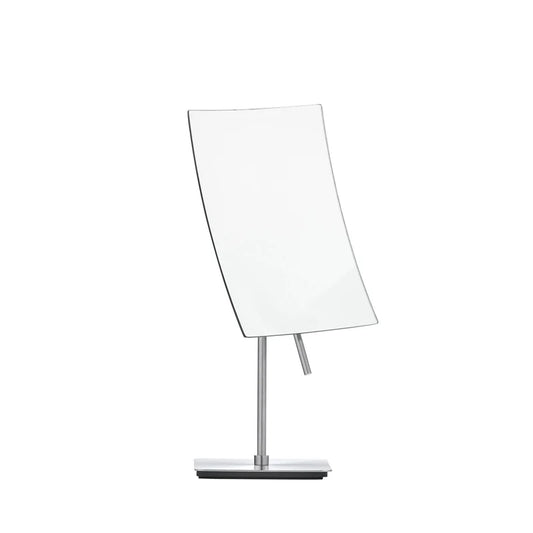 Vista Magnifying Vanity Makeup Mirror - Rotatable - Brushed Stainless Contemporary Design