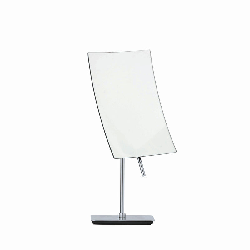 Vista Magnifying Vanity Makeup Mirror - Rotatable - Polished Stainless Contemporary Design