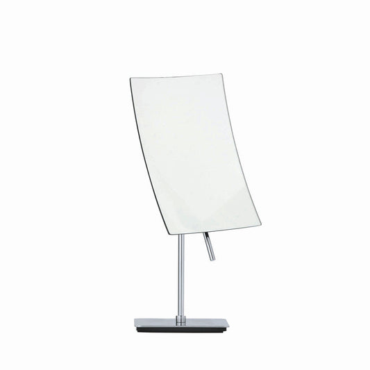 Vista Magnifying Vanity Makeup Mirror - Rotatable - Polished Stainless Contemporary Design