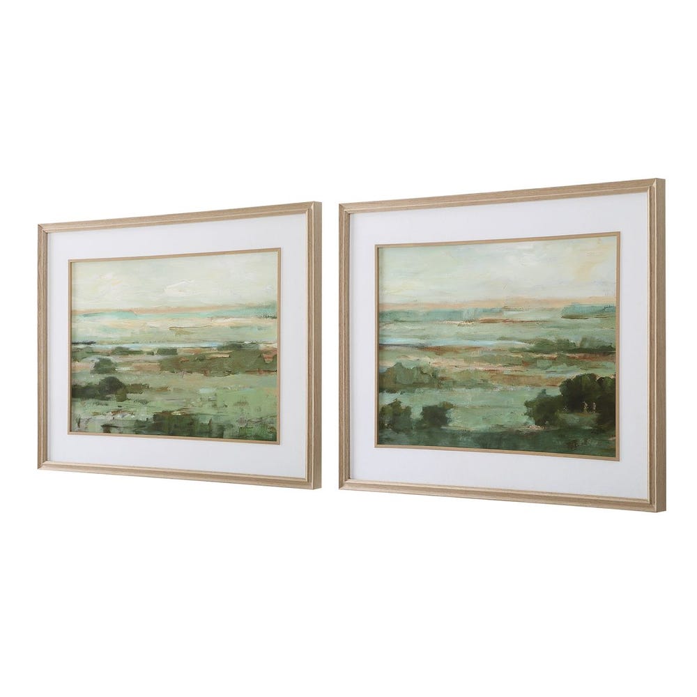 Warm Valley Framed Prints, Set of 2
