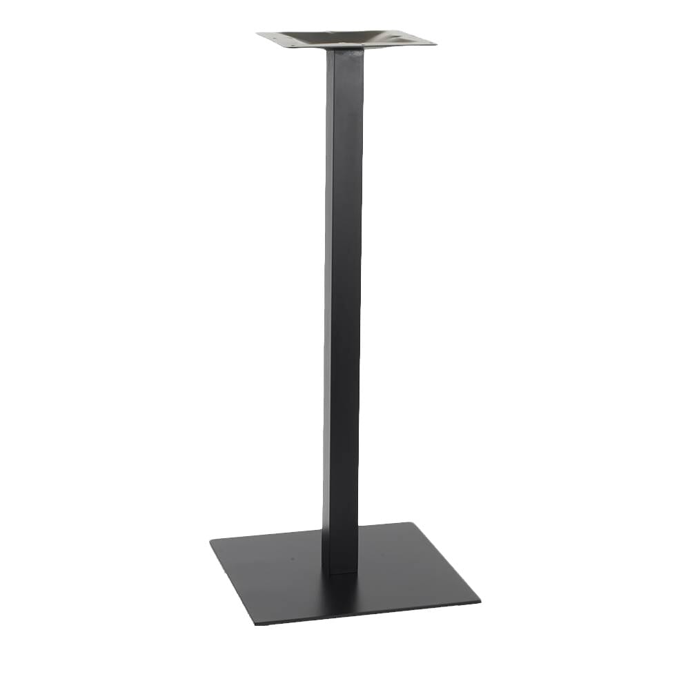 Black Metal Indoor/Outdoor Square Table Base (18" x 18")