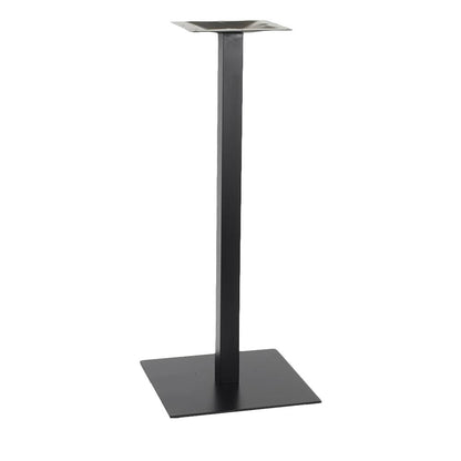 Black Metal Indoor/Outdoor Square Table Base (18" x 18")