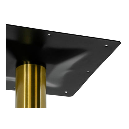 Contemporary Commercial Gold Powder Coated Round Table Base (23"D)