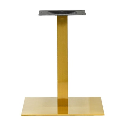 Contemporary Metal Square Table Base in Gold 24" x 24"