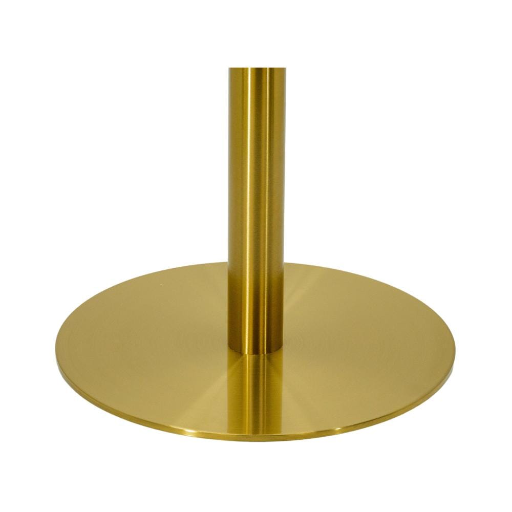 Contemporary Commercial Gold Powder Coated Round Table Base (18"D)