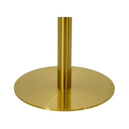 Contemporary Commercial Gold Powder Coated Round Table Base (18"D)