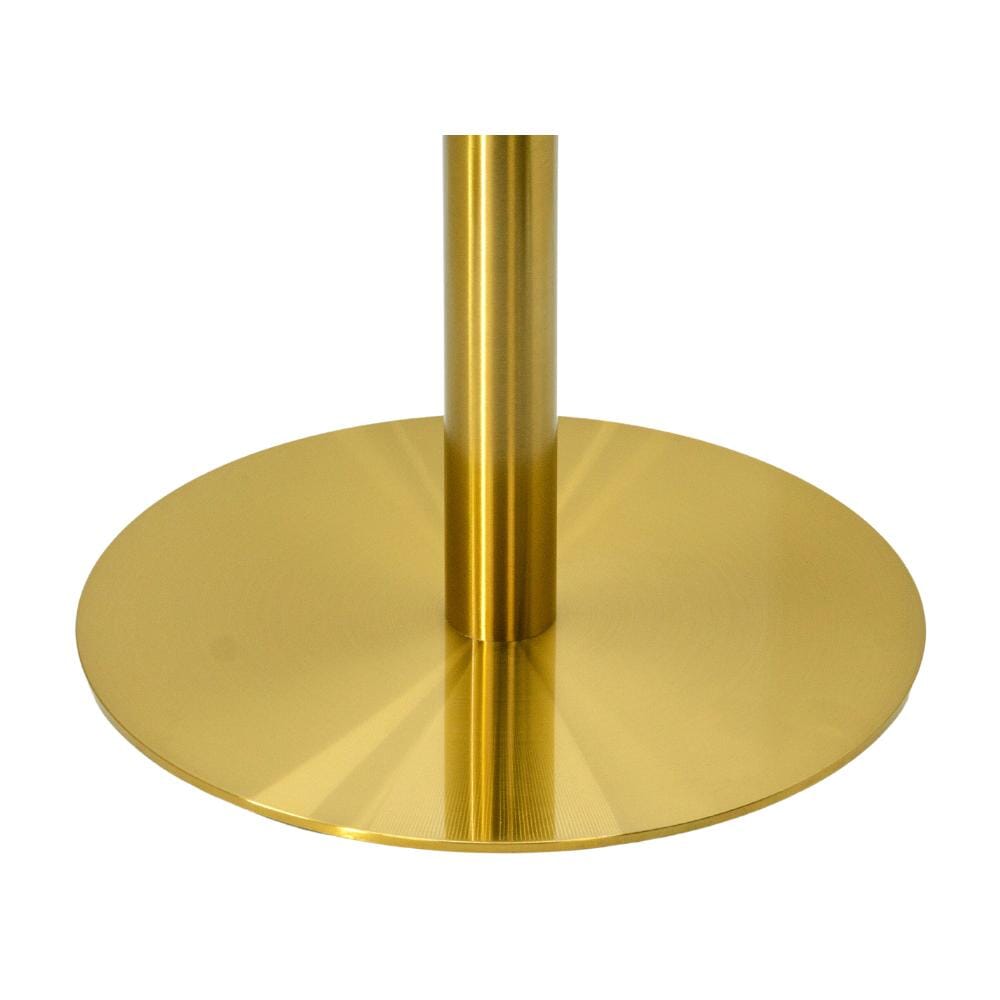 Contemporary Commercial Gold Powder Coated Round Table Base (23"D)