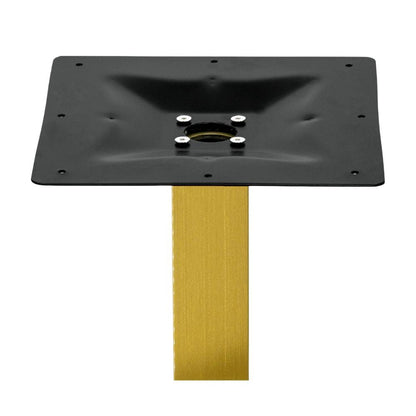 Contemporary Metal Square Table Base in Gold 24" x 24"
