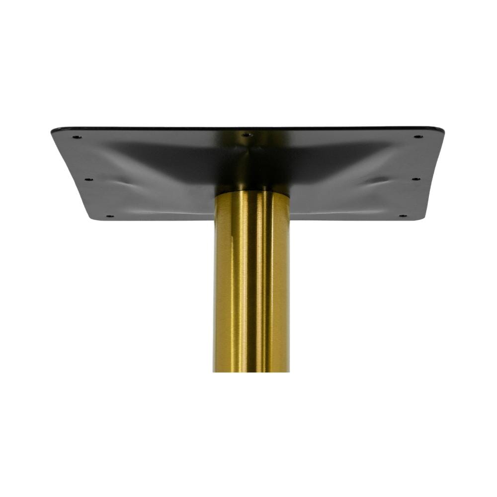 Contemporary Commercial Gold Powder Coated Round Table Base (18"D)