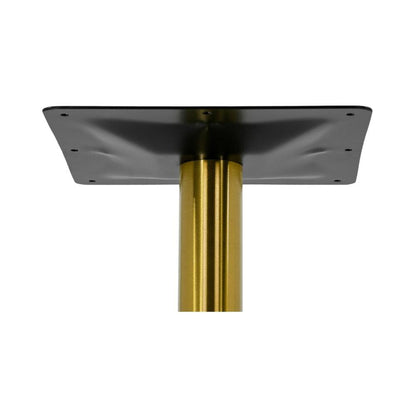 Contemporary Commercial Gold Powder Coated Round Table Base (18"D)