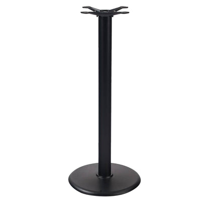 Round Black Powder Coated Cast Iron & Steel Table Base 18"D