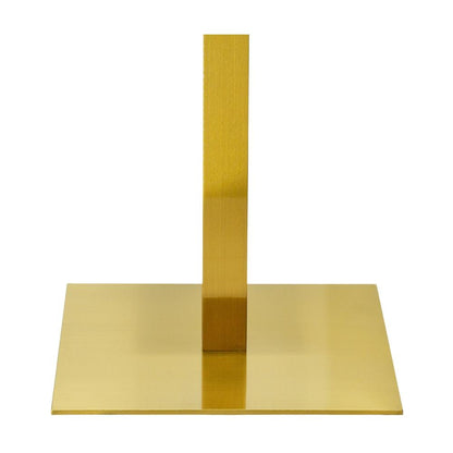 Contemporary Metal Square Table Base in Gold 24" x 24"