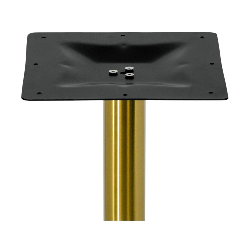 Contemporary Commercial Gold Powder Coated Round Table Base (23"D)