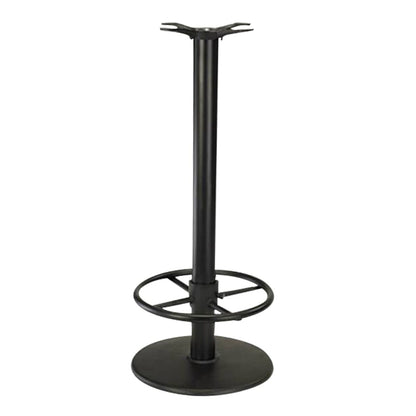 Round Black Powder Coated Cast Iron & Steel Table Base 18"D
