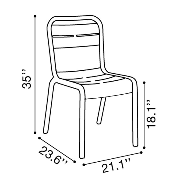Grosfillex Cannes Sidechair