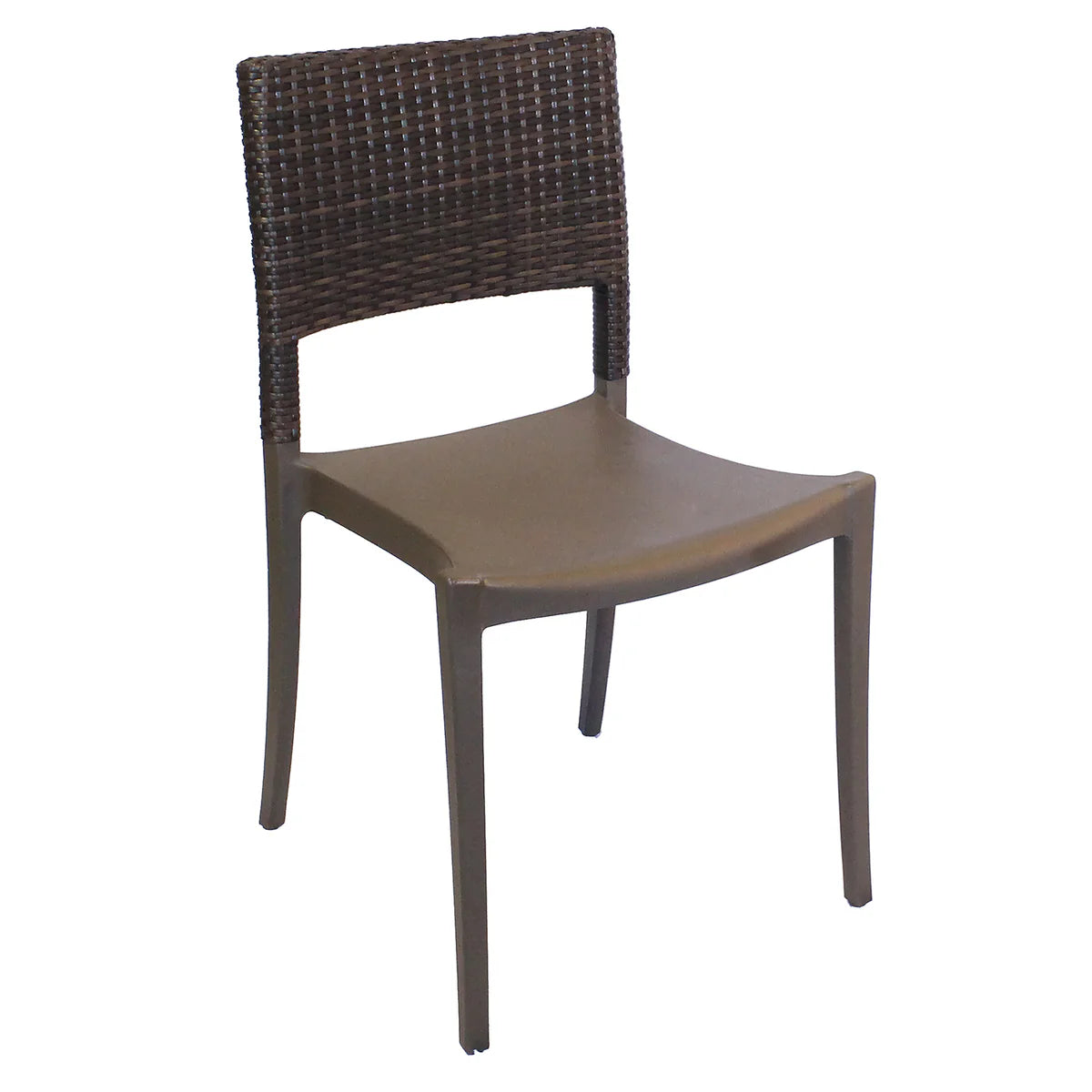 Grosfillex Java Wicker Sidechair – Seiden Company