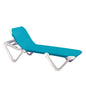 Grosfillex Nautical Chaise Lounge