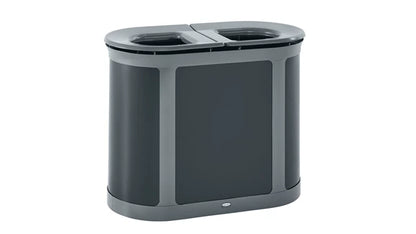 Rubbermaid Enhance™ Pill Dual Stream 2x23 Gal, Pearl Gray/Umbra Gray