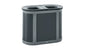Rubbermaid Enhance™ Pill Dual Stream 2x23 Gal, Pearl Gray/Umbra Gray