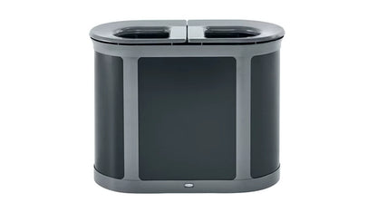 Rubbermaid Enhance™ Pill Dual Stream 2x23 Gal, Pearl Gray/Umbra Gray