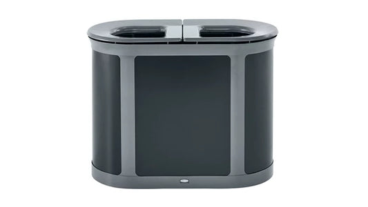 Rubbermaid Enhance™ Pill Dual Stream 2x23 Gal, Pearl Gray/Umbra Gray