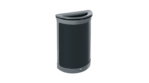 Rubbermaid Enhance™ Half Round 11.5 Gal, Pearl Gray/Umbra Gray