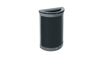 Rubbermaid Enhance™ Half Round 11.5 Gal, Pearl Gray/Umbra Gray