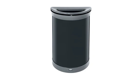 Rubbermaid Enhance™ Half Round 11.5 Gal, Pearl Gray/Umbra Gray