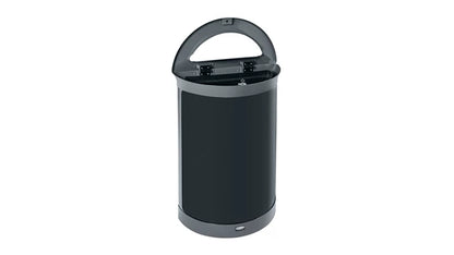 Rubbermaid Enhance™ Half Round 11.5 Gal, Pearl Gray/Umbra Gray
