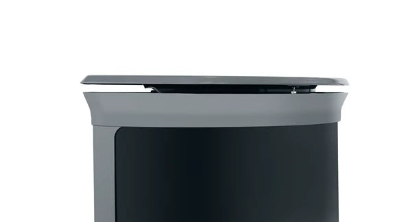 Rubbermaid Enhance™ Half Round 11.5 Gal, Pearl Gray/Umbra Gray