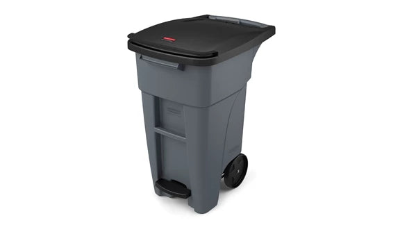 Rubbermaid Step-On Rollout Container Gray