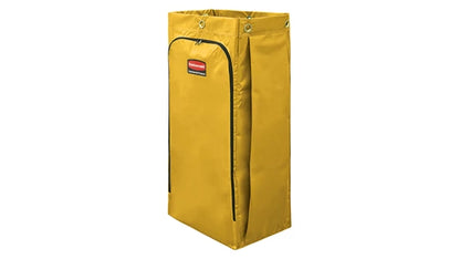 34 Gal Vinyl Bag for Janitorial Cleaning Carts, Yellow