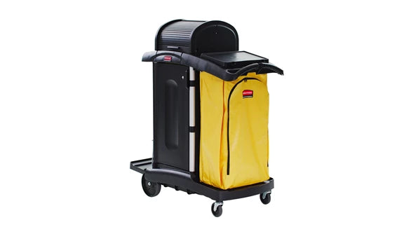 34 Gal Vinyl Bag for Janitorial Cleaning Carts, Yellow