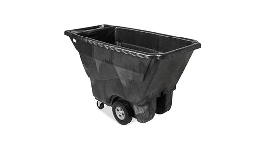 Rubbermaid Structural Foam Tilt Truck, Standard Duty, Black