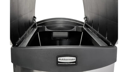 Rubbermaid Impressions™ 13 Gal Step-On Stainless Steel End Step Container