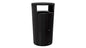 Rubbermaid Resist® Round Waste Container, Textured Black/Black Gloss