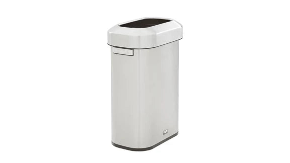 Rubbermaid Refine 15 Gal Slim Stainless Steel