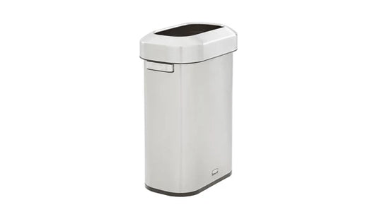 Rubbermaid Refine 15 Gal Slim Stainless Steel