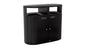 Rubbermaid Resist® Dual Stream Trash & Recycling, Textured Black/Black Gloss