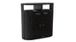 Rubbermaid Resist® Dual Stream Trash & Recycling, Textured Black/Black Gloss