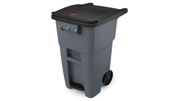 Rubbermaid Step-On Rollout Container Gray