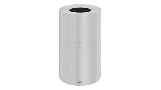 Rubbermaid Atrium® Open Top 21 Gal Plastic Liner Satin Aluminum
