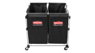 Collapsible X Cart, Single Stream, Black 1881781