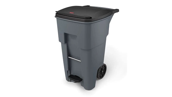 Rubbermaid Step-On Rollout Container Gray
