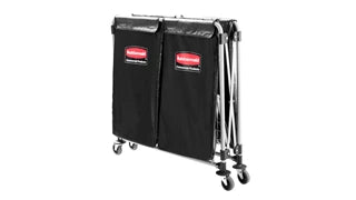 Collapsible X Cart, Single Stream, Black 1881781