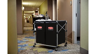 Collapsible X Cart, Single Stream, Black 1881781