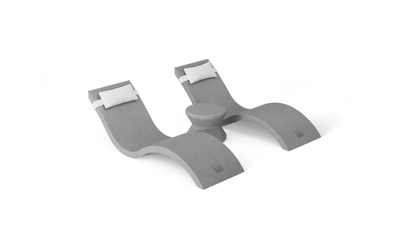 Ledge Lounger Outdoor Paradise In-Pool Furniture Bundle